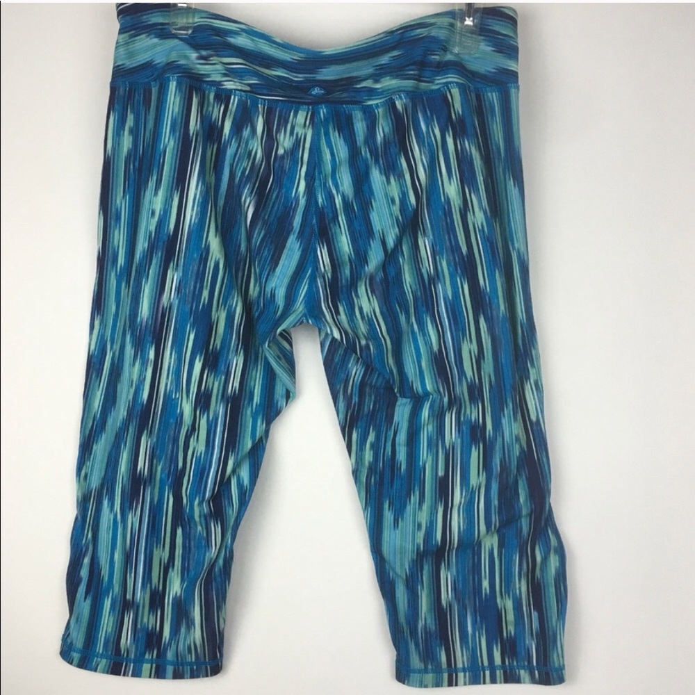 PRANA Capri Leggings MAISON KNICKERS RAINBLUR Space Dye Yoga Workout Pants